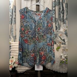 Amiana Multicolor Floral Blouse